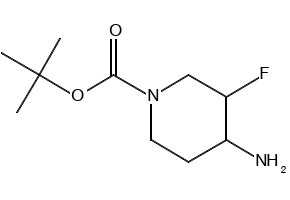 1-BOC-4-AMINO-3-FLUOROPIPERIDINE structure, CAS 934536-10-4