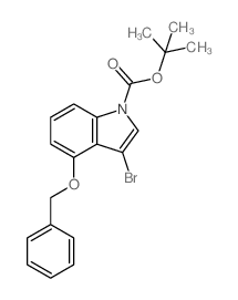 1-BOC-4-BENZYLOXY-3-BROMOINDOLE structure, CAS 914349-26-1