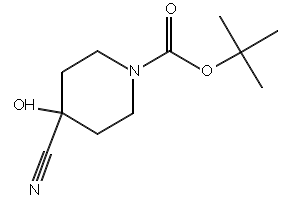 1-BOC-4-CYANO-4-HYDROXYPIPERIDINE structure, CAS 908140-15-8