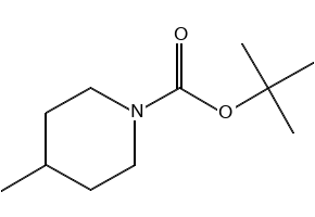 1-BOC-4-METHYLPIPERIDINE structure, CAS 123387-50-8