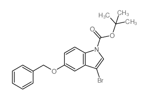 1-BOC-5-BENZYLOXY-3-BROMOINDOLE structure, CAS 914349-28-3