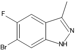 1-BOC-5-BROMO-6-FLUORO-3-METHYL-1H-INDAZOLE structure, CAS 1187927-88-3