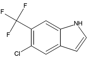 1-BOC-5-CHLORO-6-TRIFLUOROMETHYL-1H-INDOLE structure, CAS 1209101-50-7