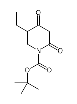 1-BOC-5-ETHYL-2,4-DIOXOPIPERIDINE structure, CAS 845267-80-3