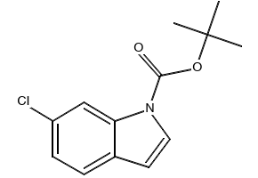1-BOC-6-CHLORO-1H-INDOLE structure, CAS 323580-68-3