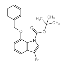 1-BOC-7-BENZYLOXY-3-BROMOINDOLE structure, CAS 914349-40-9