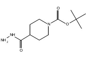 1-BOC-ISONIPECOTIC ACID HYDRAZIDE structure, CAS 187834-88-4