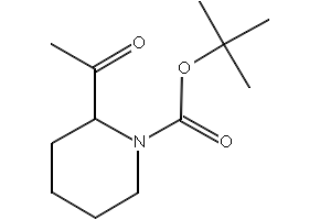 1-BOC-PIPERIDIN-2-YL-ETHANONE structure, CAS 201991-24-4