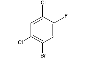 1-BROMO-2,4-DICHLORO-5-FLUOROBENZENE structure, CAS 1481-63-6