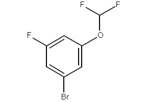 1-BROMO-3-(DIFLUOROMETHOXY)-5-FLUOROBENZENE structure, CAS 433939-28-7