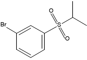 1-BROMO-3-(ISOPROPYLSULFONYL)BENZENE structure, CAS 70399-01-8