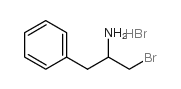 1-BROMO-3-PHENYLPROPAN-2-AMINE HYDROBROMIDE structure, CAS 13892-90-5