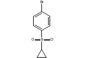 1-BROMO-4-(CYCLOPROPYLSULFONYL)BENZENE structure, CAS 648906-28-9