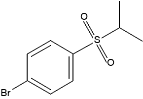 1-BROMO-4-(ISOPROPYLSULFONYL)BENZENE structure, CAS 70399-02-9