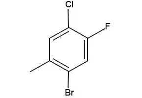 1-BROMO-4-CHLORO-5-FLUORO-2-METHYLBENZENE structure, CAS 1067882-53-4
