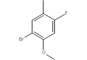 1-BROMO-4-FLUORO-2-METHOXY-5-METHYLBENZENE structure, CAS 314298-15-2