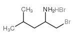 1-BROMO-4-METHYLPENTAN-2-AMINE HYDROBROMIDE structure, CAS 13892-89-2