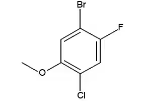 1-BROMO-5-CHLORO-2-FLUORO-4-METHOXYBENZENE structure, CAS 901236-75-7