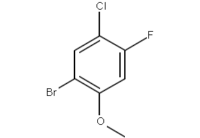 1-BROMO-5-CHLORO-4-FLUORO-2-METHOXYBENZENE structure, CAS 949892-08-4