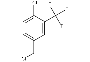 1-CHLORO-4-(CHLOROMETHYL)-2-(TRIFLUOROMETHYL)BENZENE structure, CAS 23131-73-9