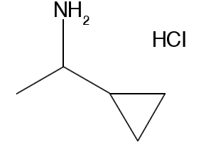 1-CYCLOPROPYLETHANAMINE HYDROCHLORIDE structure, CAS 42390-64-7