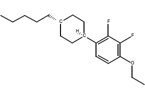 1-ETHOXY-2,3-DIFLUORO-4-((1S,4R)-4-PENTYLCYCLOHEXYL)BENZENE structure, CAS 124729-02-8