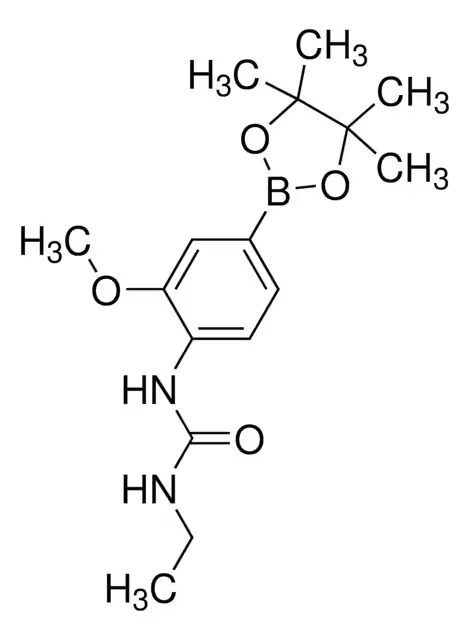 1-ETHYL-3-(2-METHOXY-4-(4,4,5,5-TETRAMETHYL-1,3,2-DIOXABOROLAN-2-YL)PHENYL)UREA structure, CAS 917111-46-7