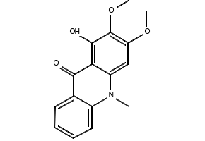 1-HYDROXY-10-METHYLACRIDIN-9(10H)-ONE structure, CAS 16584-54-6