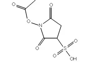 1-HYDROXY-2,5-DIOXOPYRROLIDINE-3-SULFONIC ACID structure, CAS 82436-78-0