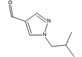 1-ISOBUTYL-1H-PYRAZOLE-4-CARBALDEHYDE structure, CAS 1006333-32-9
