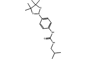 1-ISOBUTYL-3-(4-(4,4,5,5-TETRAMETHYL-1,3,2-DIOXABOROLAN-2-YL)PHENYL)UREA structure, CAS 874291-03-9