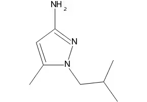 1-ISOBUTYL-3-METHYL-1H-PYRAZOL-5-AMINE structure, CAS 3524-36-5
