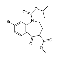 1-ISOPROPYL 4-METHYL 8-BROMO-5-OXO-2,3,4,5-TETRAHYDRO-1H-BENZO[B]AZEPINE-1,4-DICARBOXYLATE structure, CAS 851045-01-7