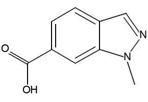 1-METHYL-1H-INDAZOLE-6-CARBOXYLIC ACID structure, CAS 1031417-77-2