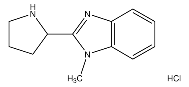 1-METHYL-2-(2-PYRROLIDINYL)-1H-BENZIMIDAZOLE structure, CAS 524674-38-2