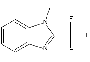 1-METHYL-2-TRIFLUOROMETHYLBENZIMIDAZOLE structure, CAS 384-46-3