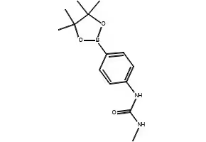 1-METHYL-3-(4-(4,4,5,5-TETRAMETHYL-1,3,2-DIOXABOROLAN-2-YL)PHENYL)UREA structure, CAS 874290-99-0