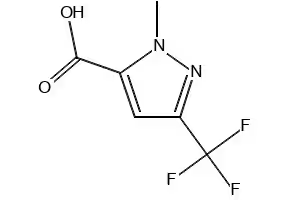 1-METHYL-3-(TRIFLUOROMETHYL)-1H-PYRAZOLE-5-CARBOXYLIC ACID structure, CAS 128694-63-3