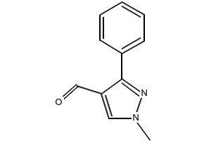 1-METHYL-3-PHENYL-1H-PYRAZOLE-4-CARBALDEHYDE structure, CAS 304477-40-5