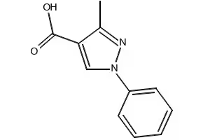 1-METHYL-3-PHENYL-1H-PYRAZOLE-4-CARBOXYLIC ACID structure, CAS 105994-55-6