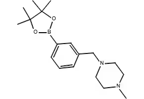 1-METHYL-4-(3-(4,4,5,5-TETRAMETHYL-1,3,2-DIOXABOROLAN-2-YL)BENZYL)PIPERAZINE structure, CAS 883738-27-0