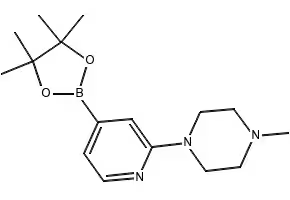 1-METHYL-4-(4-(4,4,5,5-TETRAMETHYL-1,3,2-DIOXABOROLAN-2-YL)PYRIDIN-2-YL)PIPERAZINE structure, CAS 832114-09-7