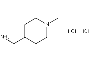 1-METHYL-4-PIPERIDINEMETHANAMINE DIHYDROCHLORIDE structure, CAS 1187582-53-1