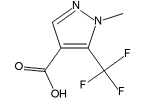 1-METHYL-5-(TRIFLUOROMETHYL)-1H-PYRAZOLE-4-CARBOXYLIC ACID structure, CAS 119083-00-0