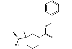 1-N-CBZ-3-METHYLPIPERIDINE-3-CARBOXYLIC ACID structure, CAS 174543-78-3