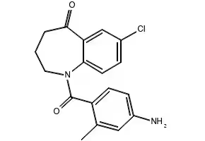 1-PENTANOYL-8-(TRIFLUOROMETHYL)-3,4-DIHYDRO-1H-BENZO[B]AZEPIN-5(2H)-ONE structure, CAS 920334-41-4