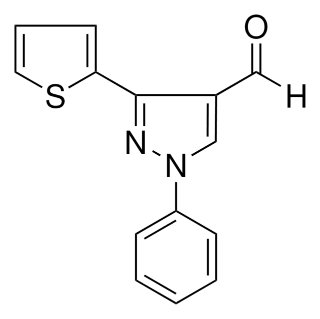 1-PHENYL-3-(THIOPHEN-2-YL)-1H-PYRAZOLE-4-CARBALDEHYDE structure, CAS 210825-11-9