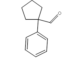 1-PHENYLCYCLOPENTANECARBALDEHYDE structure, CAS 21573-69-3