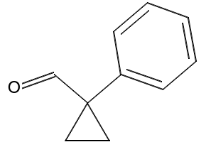1-PHENYLCYCLOPROPANECARBALDEHYDE structure, CAS 21744-88-7