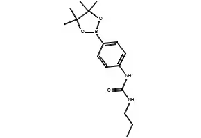 1-PROPYL-3-(4-(4,4,5,5-TETRAMETHYL-1,3,2-DIOXABOROLAN-2-YL)PHENYL)UREA structure, CAS 874291-01-7